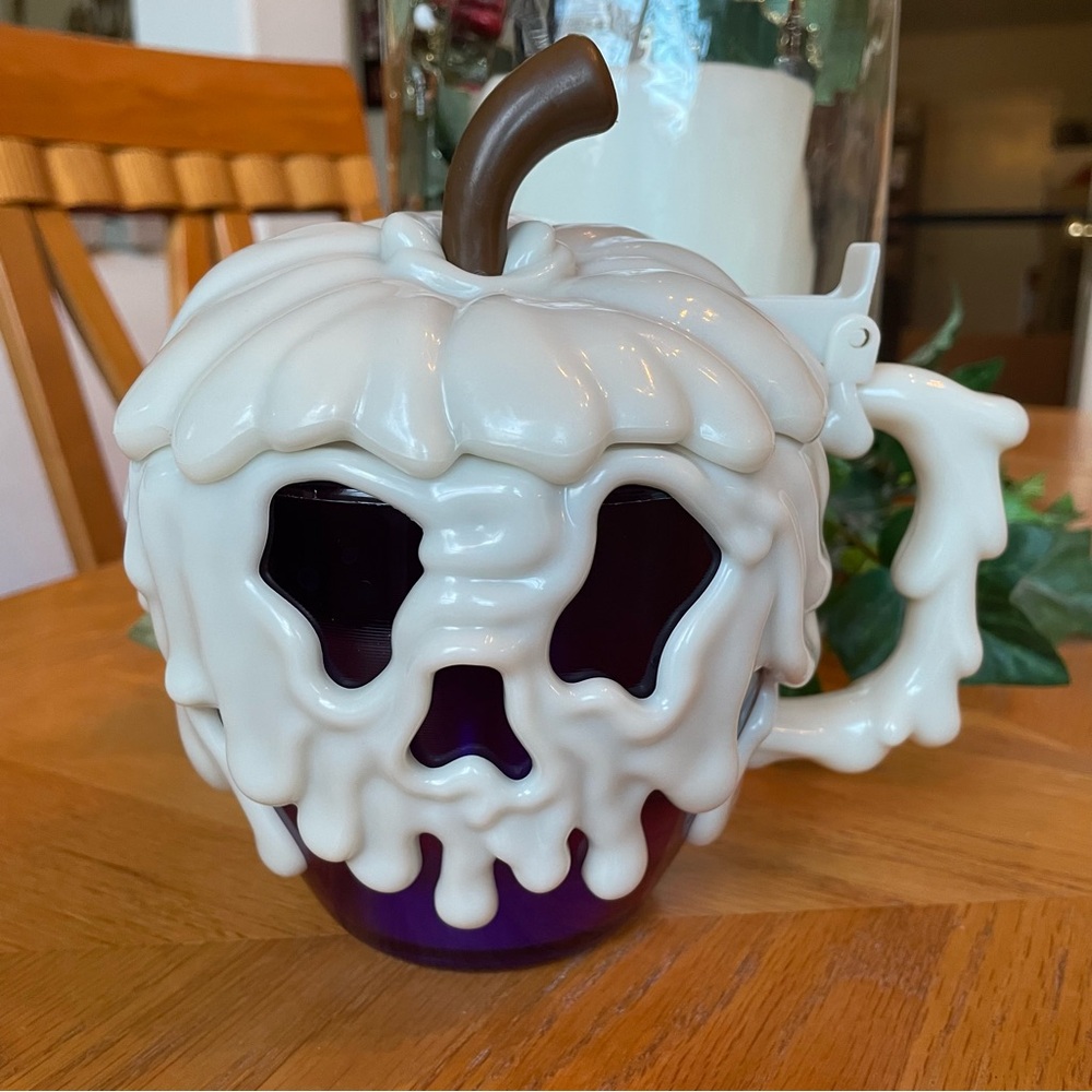 Disney Parks Snow White Glow in the Dark Purple Poison Apple Stein Mug Cup